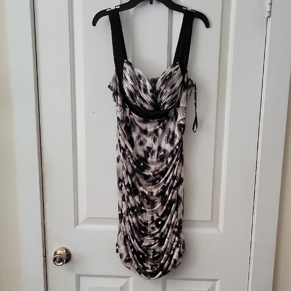Elegant Black and Gray Women's Dress